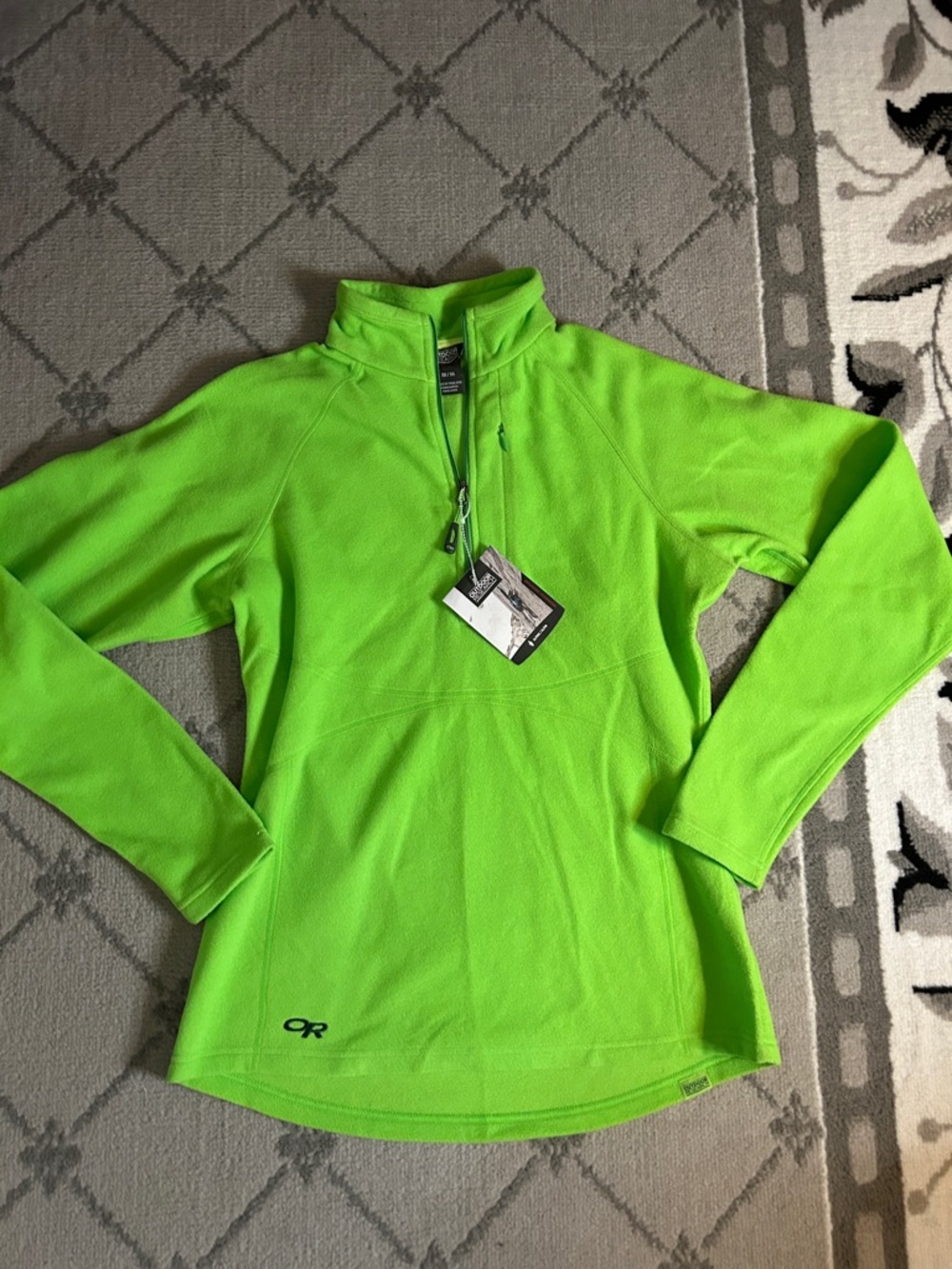 Outdoor Research Women’s Soleil Quarter Zip Fleece Pullover in Apple